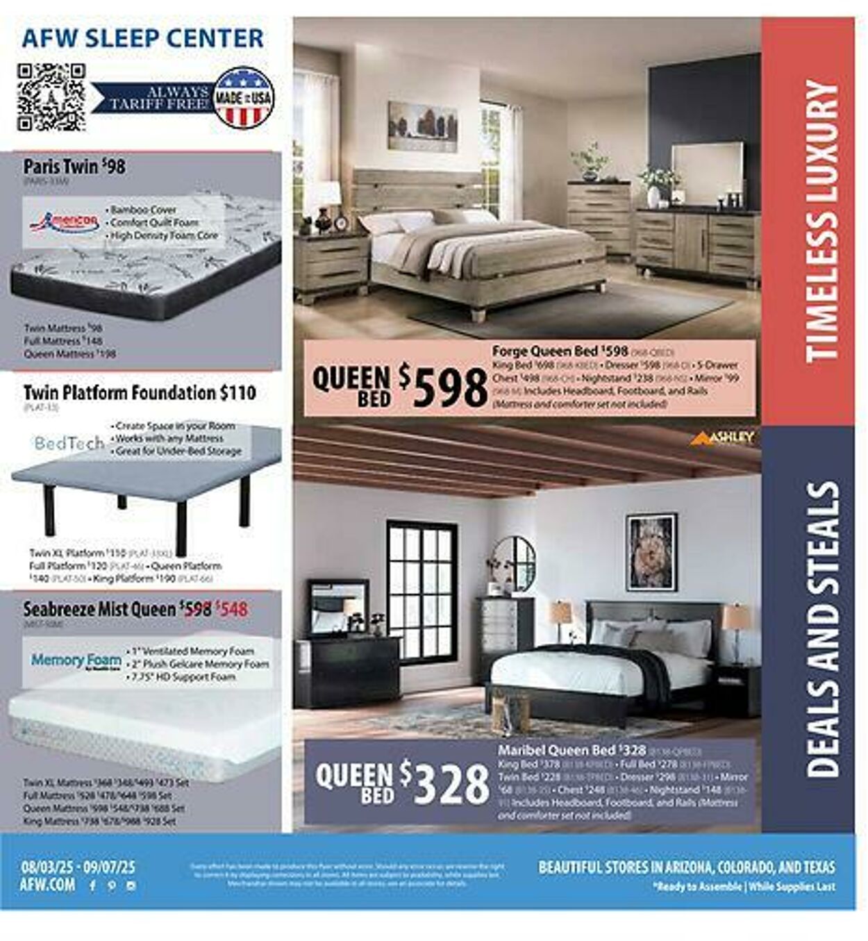 Weekly ad American Furniture Warehouse 08/05/2025 - 08/19/2025