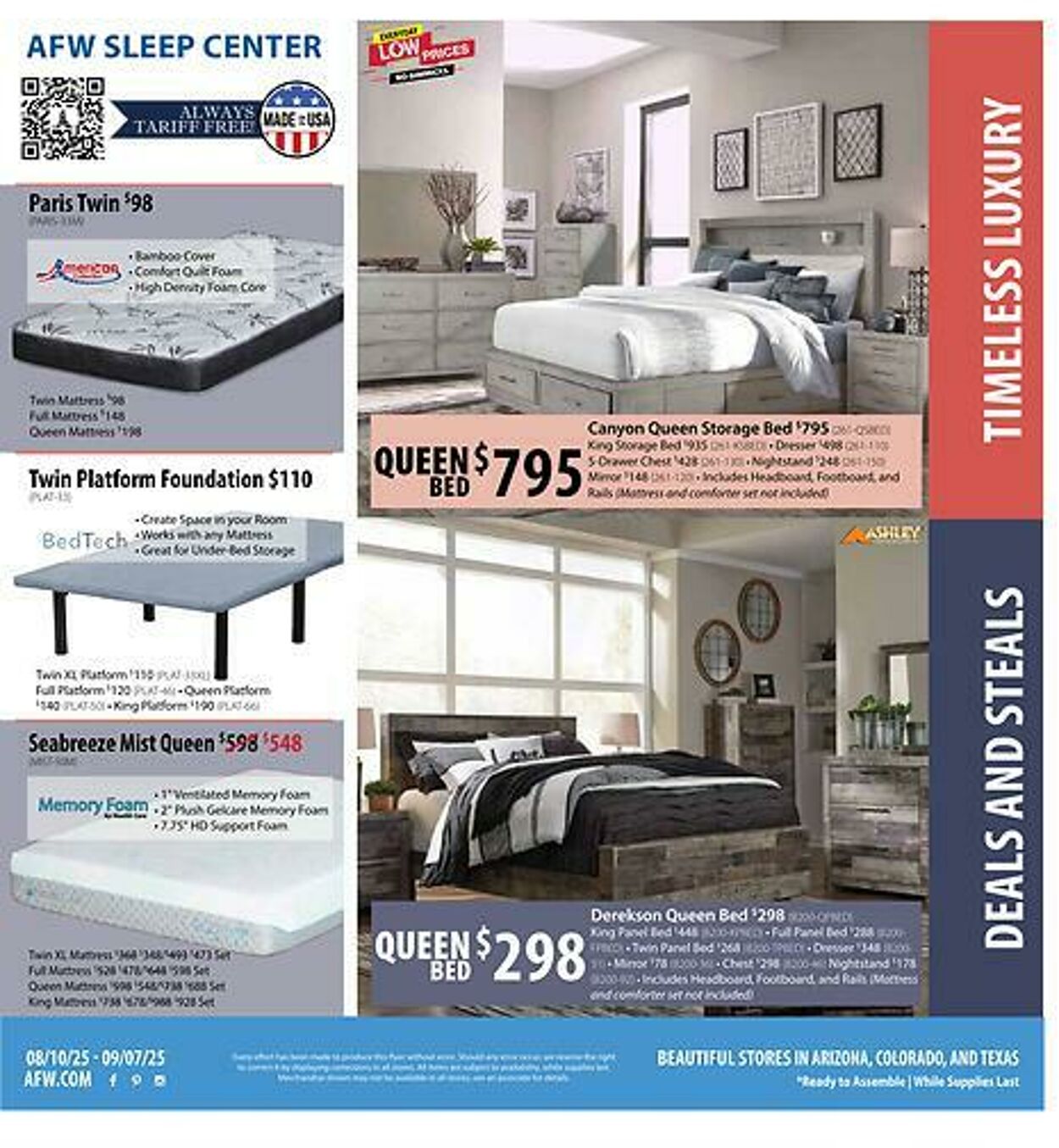 Weekly ad American Furniture Warehouse 08/12/2025 - 08/26/2025