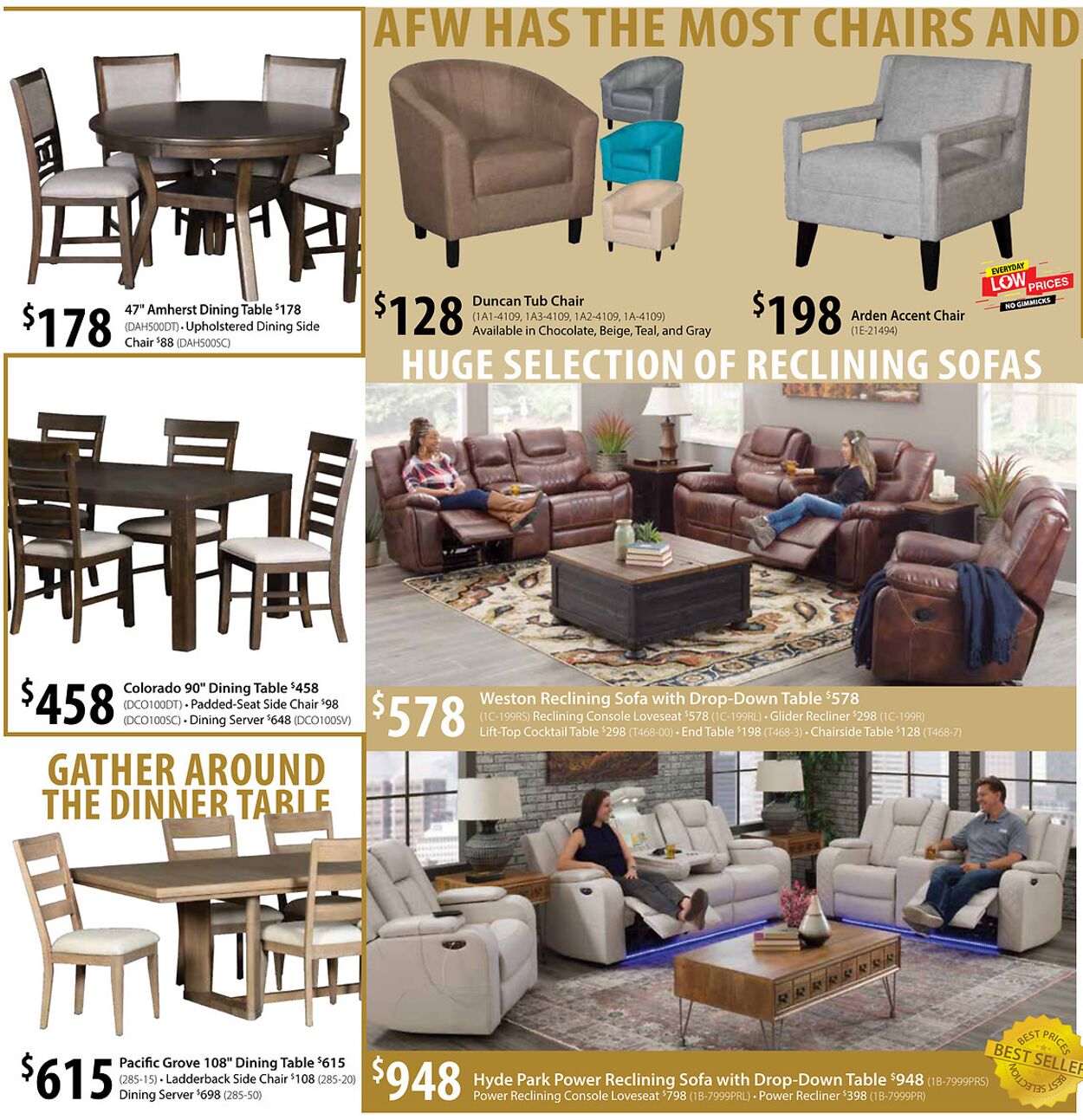 Weekly ad American Furniture Warehouse 09/30/2025 - 10/07/2025