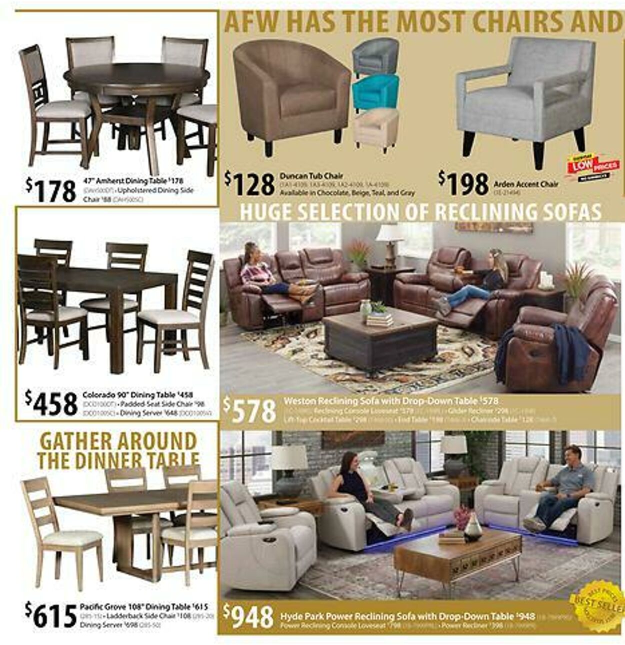 Weekly ad American Furniture Warehouse 09/30/2025 - 10/07/2025