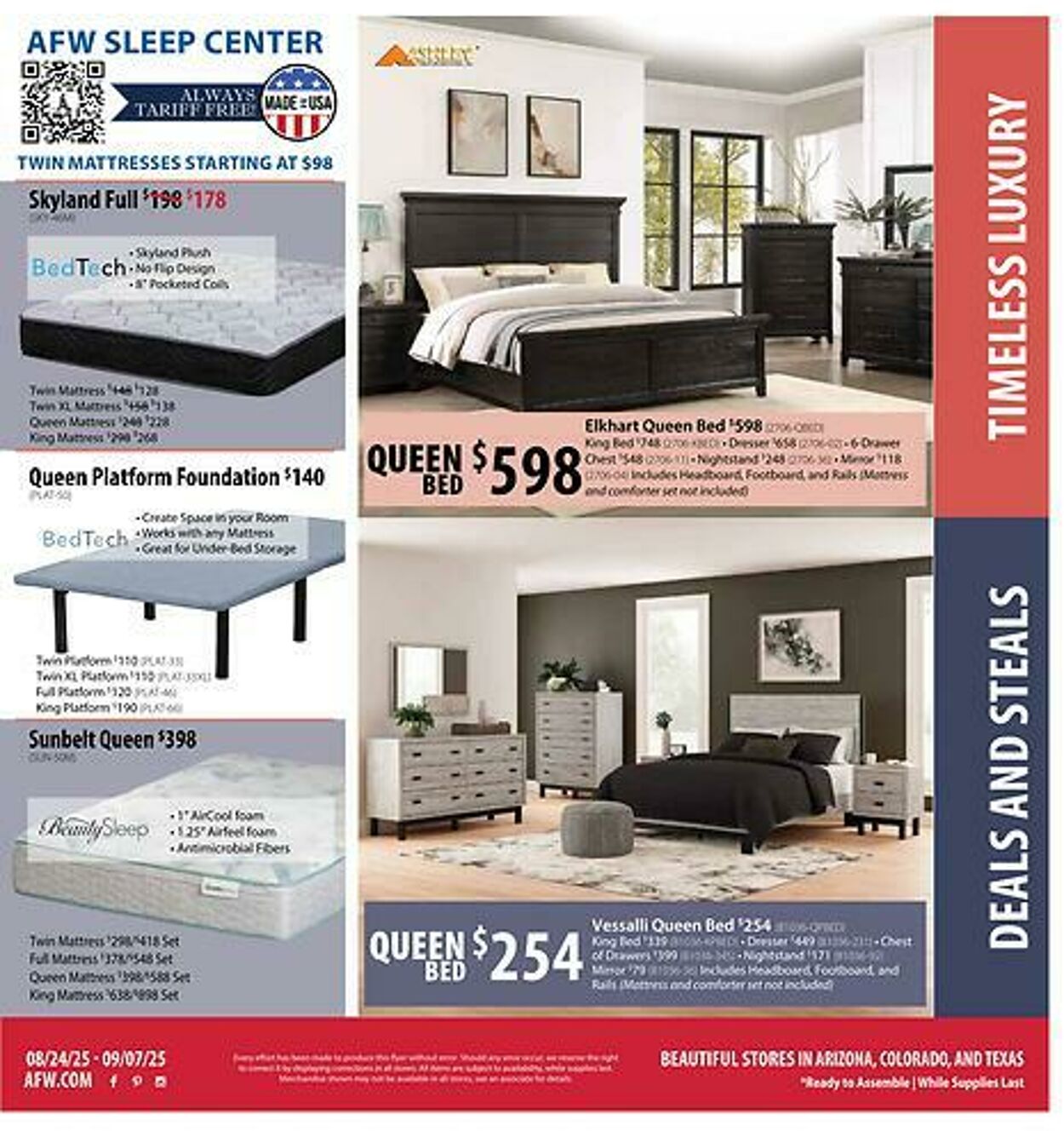 Weekly ad American Furniture Warehouse 08/26/2025 - 09/02/2025