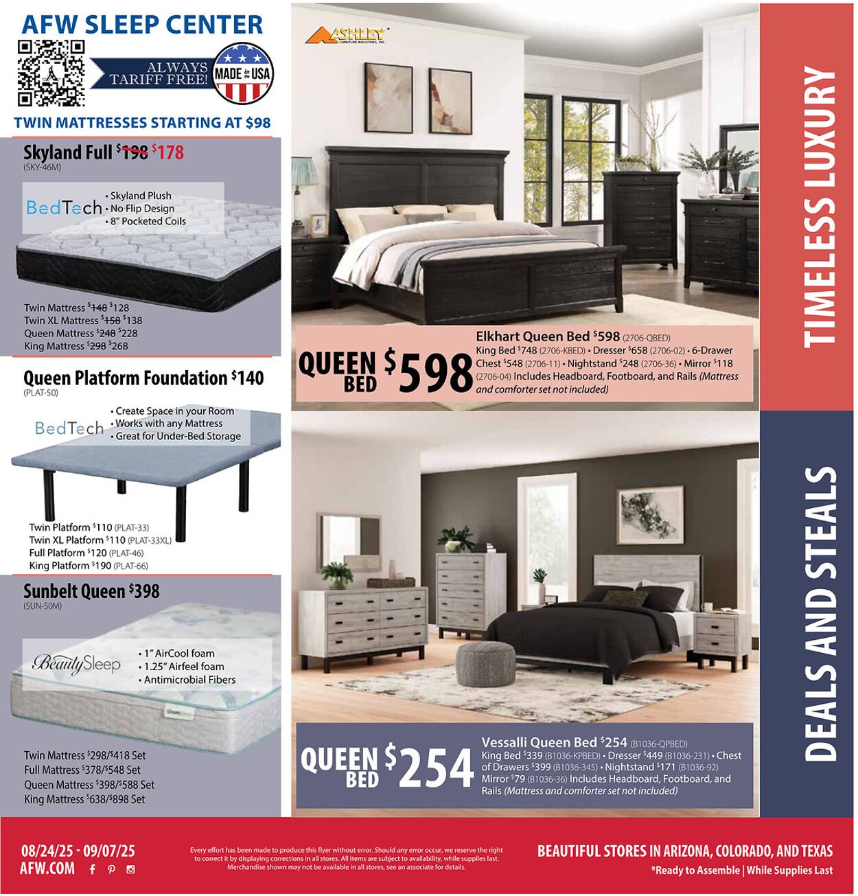 Weekly ad American Furniture Warehouse 08/26/2025 - 09/02/2025