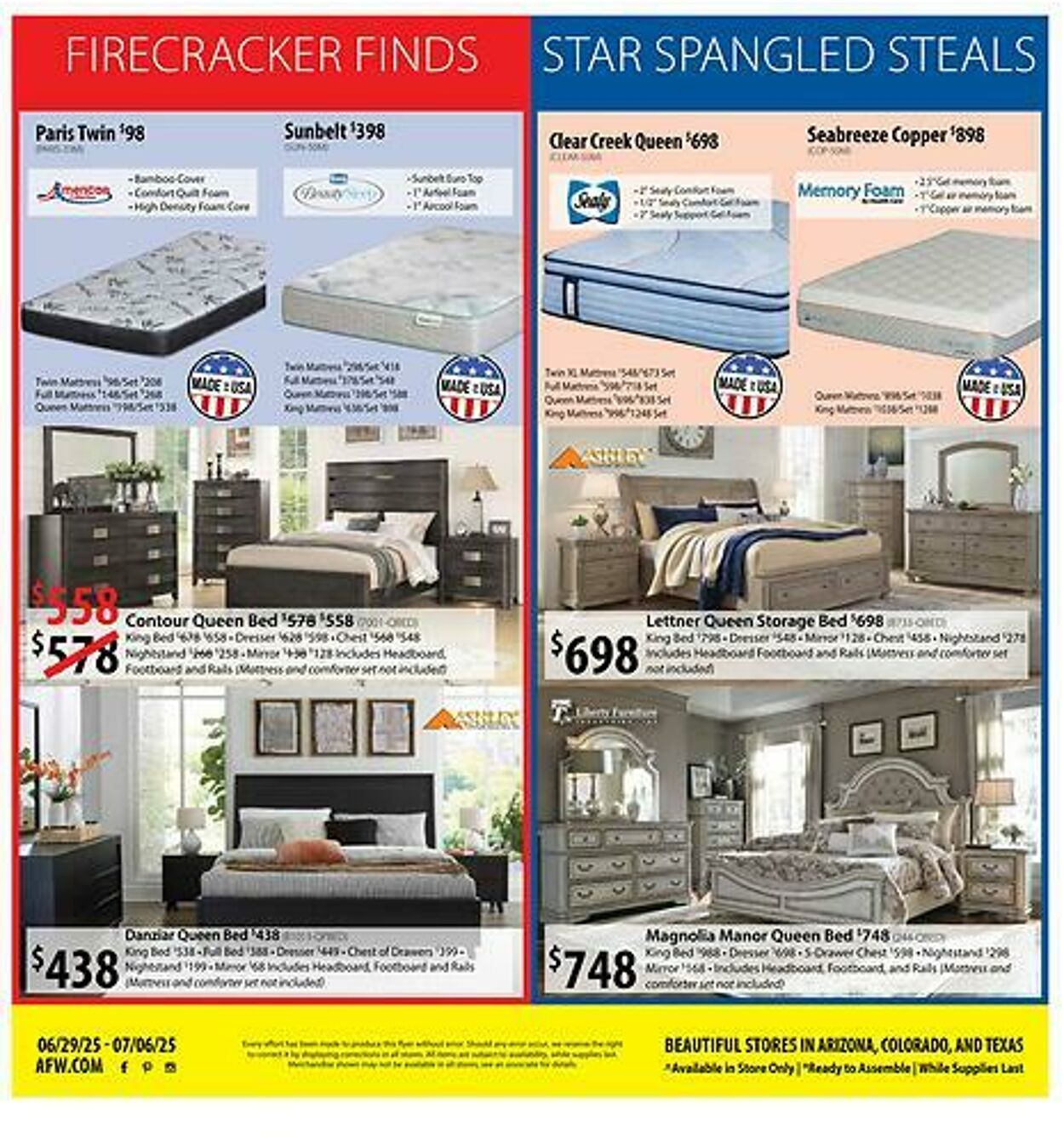 Weekly ad American Furniture Warehouse 07/01/2025 - 07/15/2025