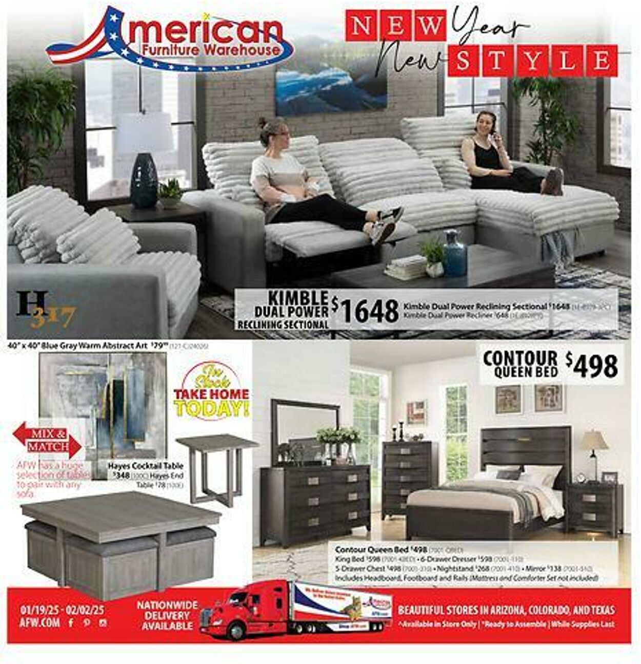 Weekly ad American Furniture Warehouse 01/23/2025 - 02/06/2025