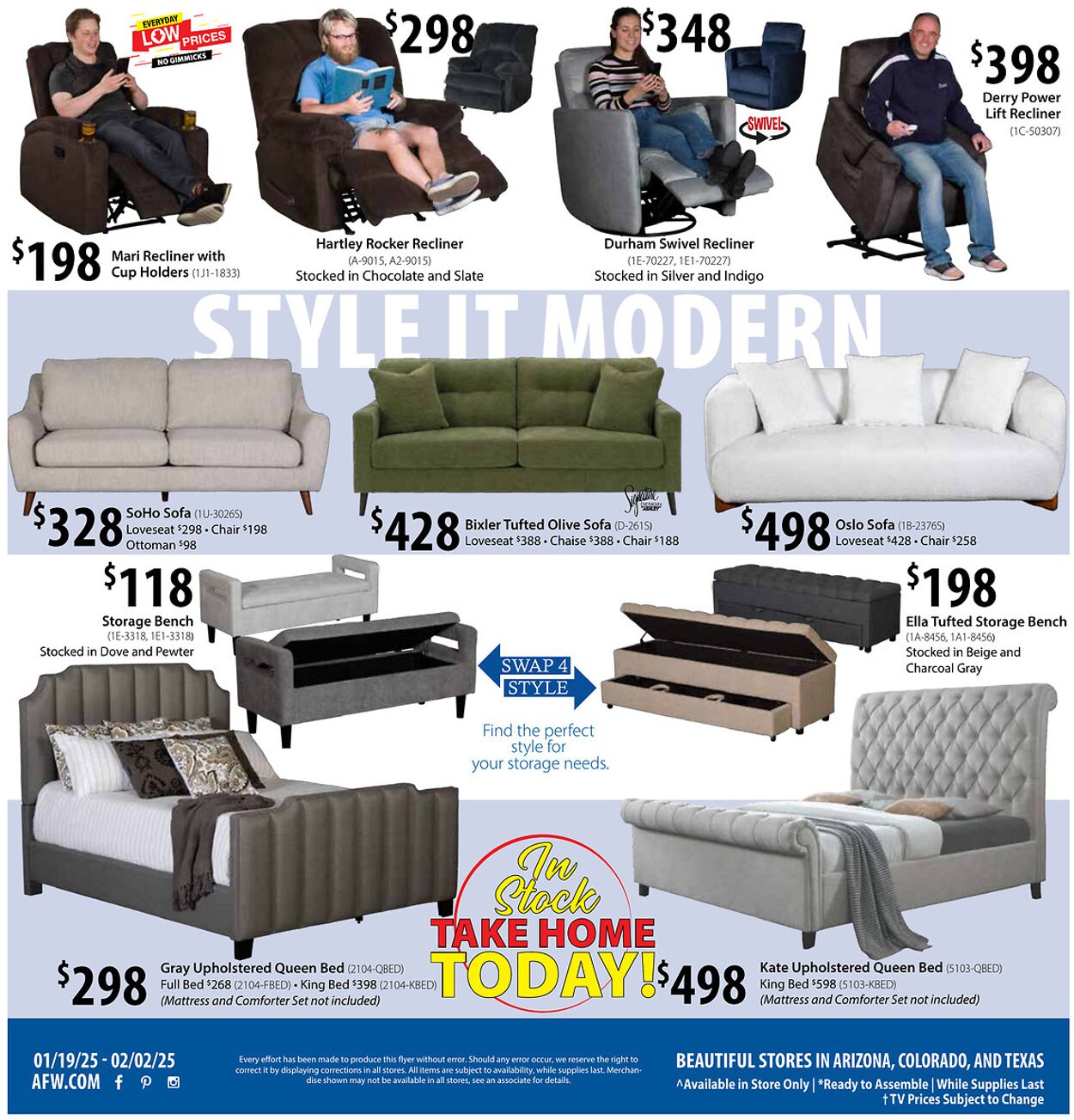 Weekly ad American Furniture Warehouse 01/23/2025 - 02/06/2025