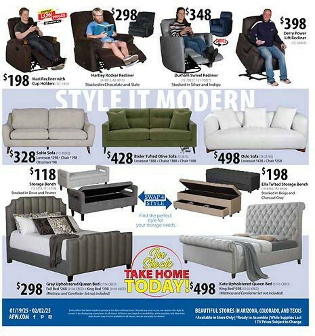 Weekly ad American Furniture Warehouse 01/23/2025 - 02/06/2025