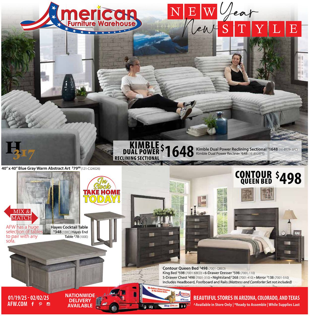 Weekly ad American Furniture Warehouse 01/23/2025 - 02/06/2025