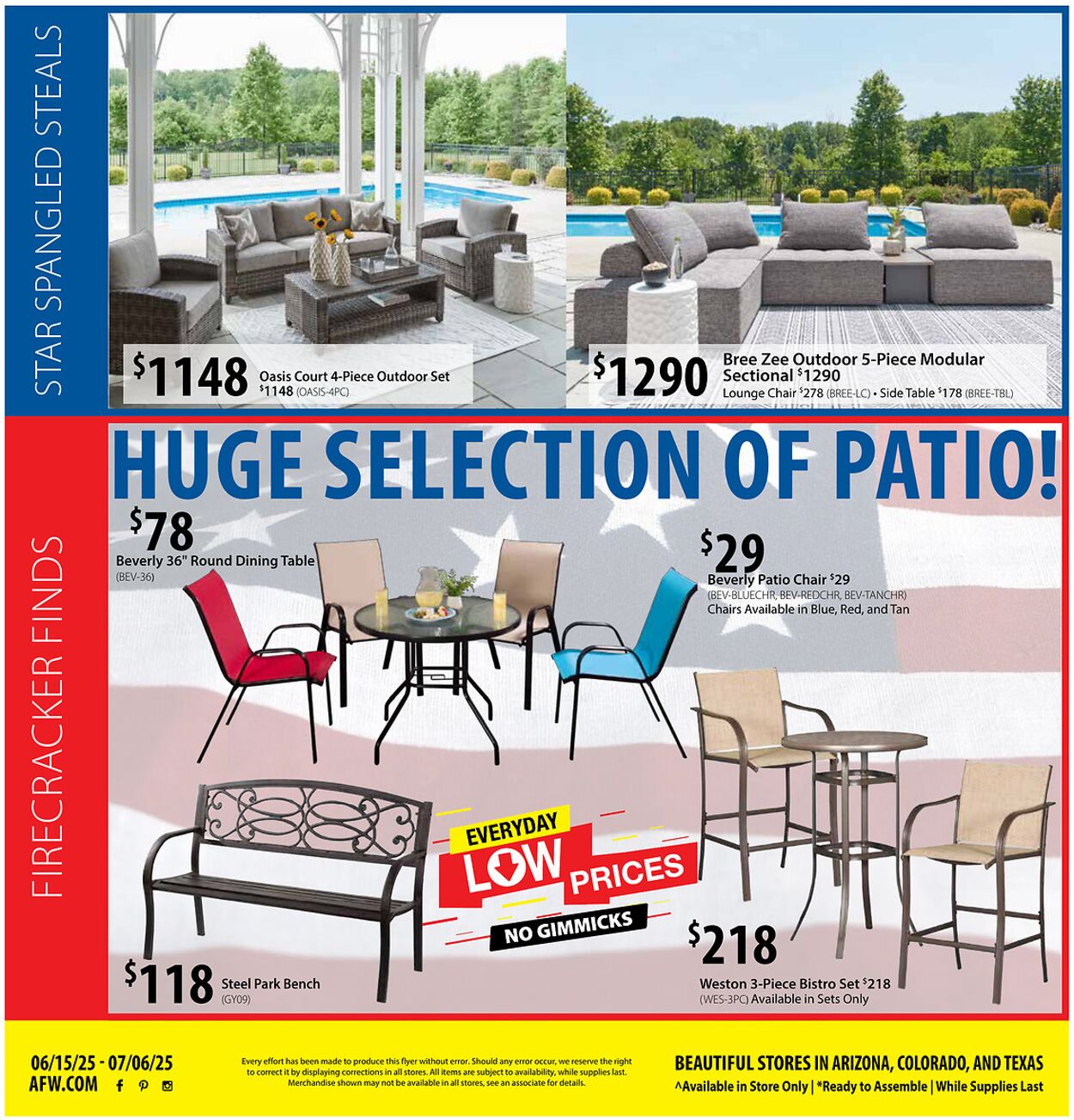 Weekly ad American Furniture Warehouse 06/17/2025 - 07/01/2025