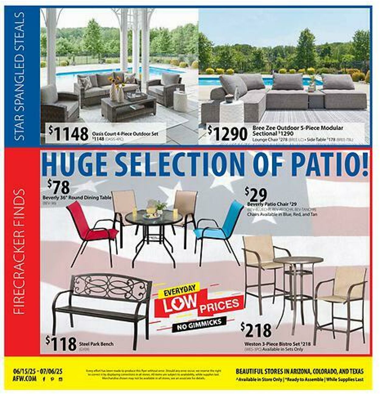 Weekly ad American Furniture Warehouse 06/17/2025 - 07/01/2025