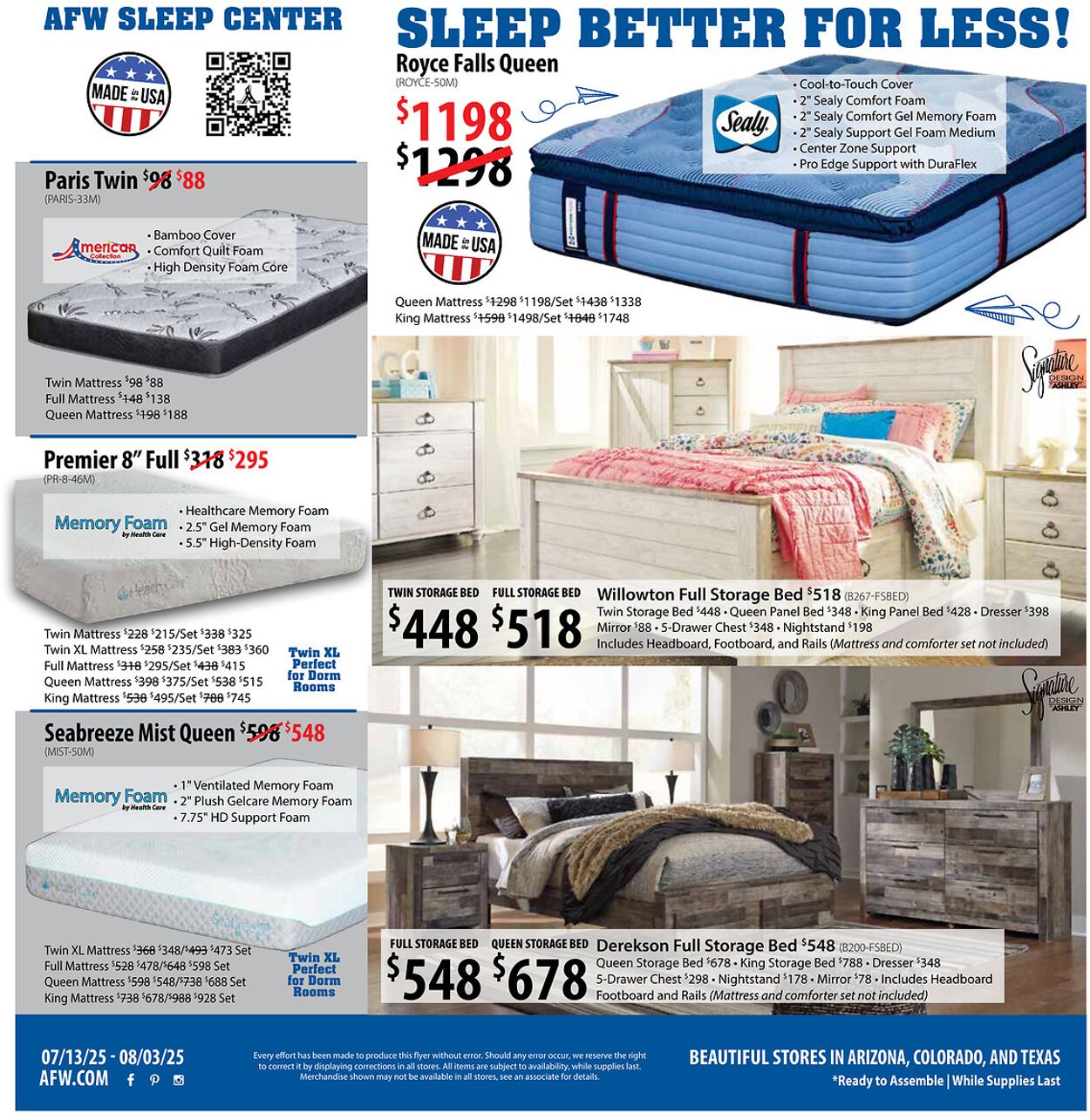 Weekly ad American Furniture Warehouse 07/16/2025 - 07/30/2025