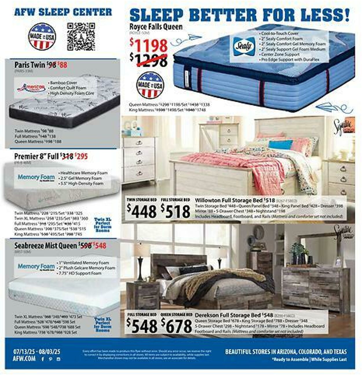 Weekly ad American Furniture Warehouse 07/16/2025 - 07/30/2025