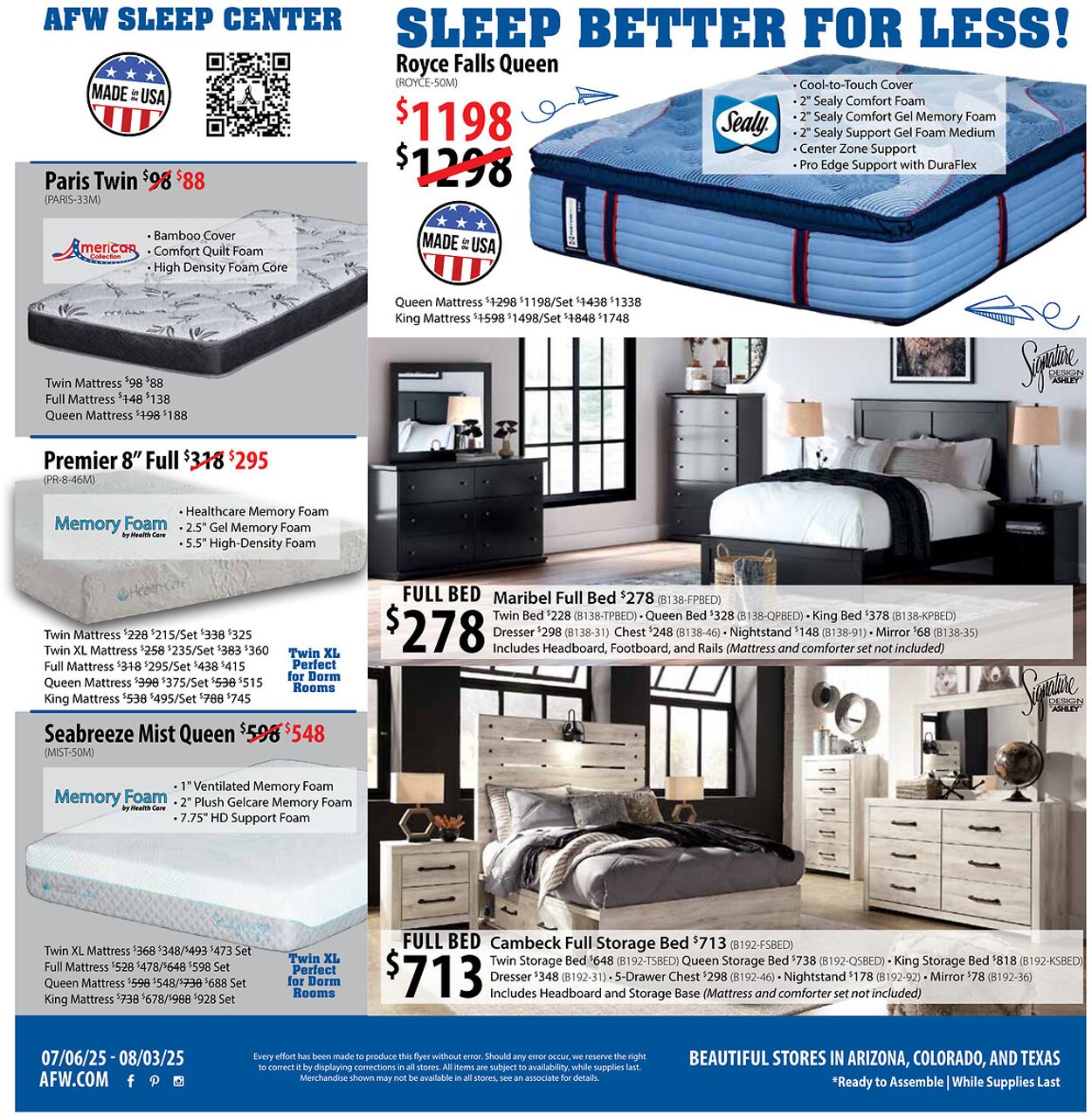 Weekly ad American Furniture Warehouse 07/07/2025 - 07/21/2025