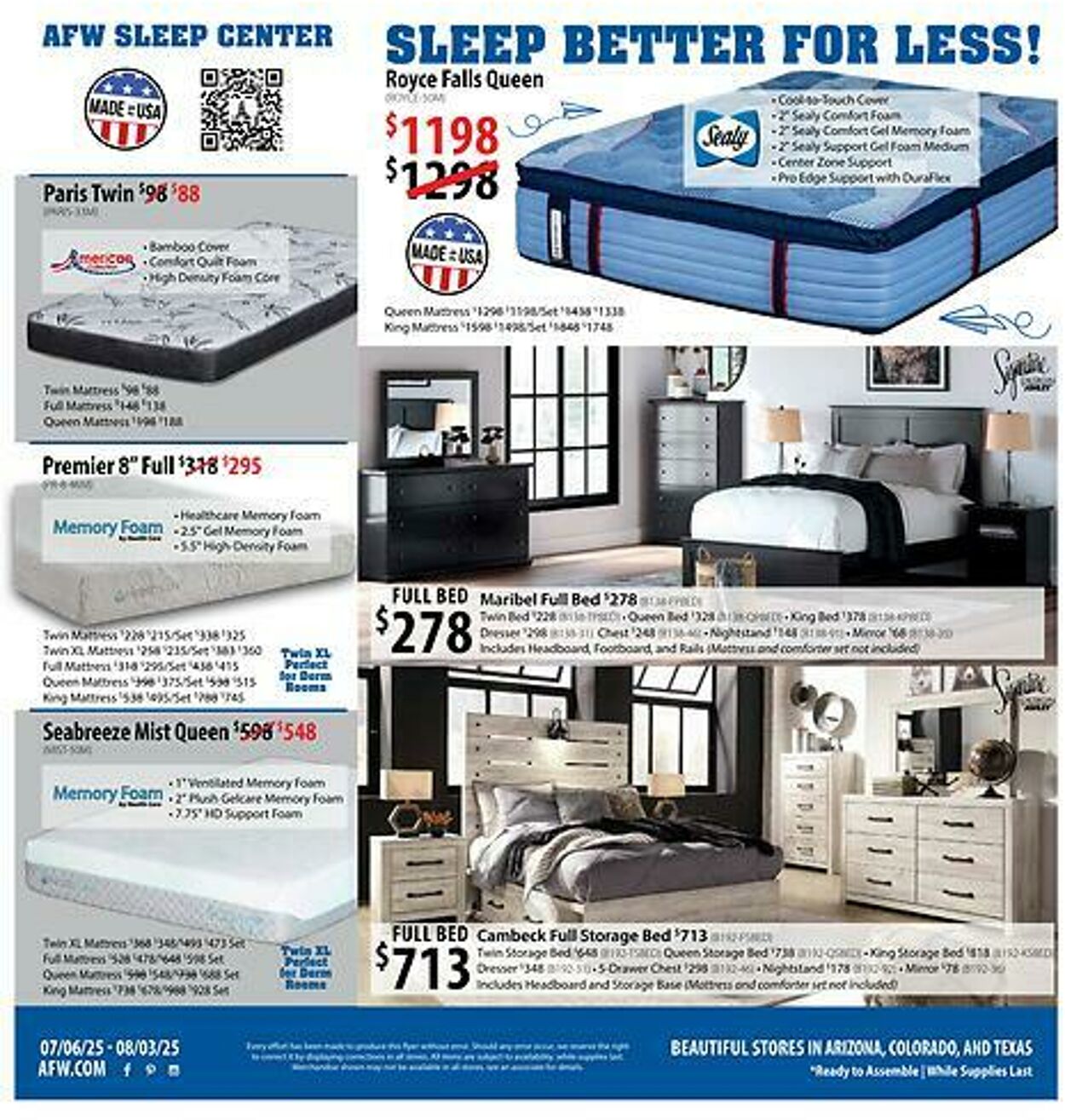 Weekly ad American Furniture Warehouse 07/07/2025 - 07/21/2025