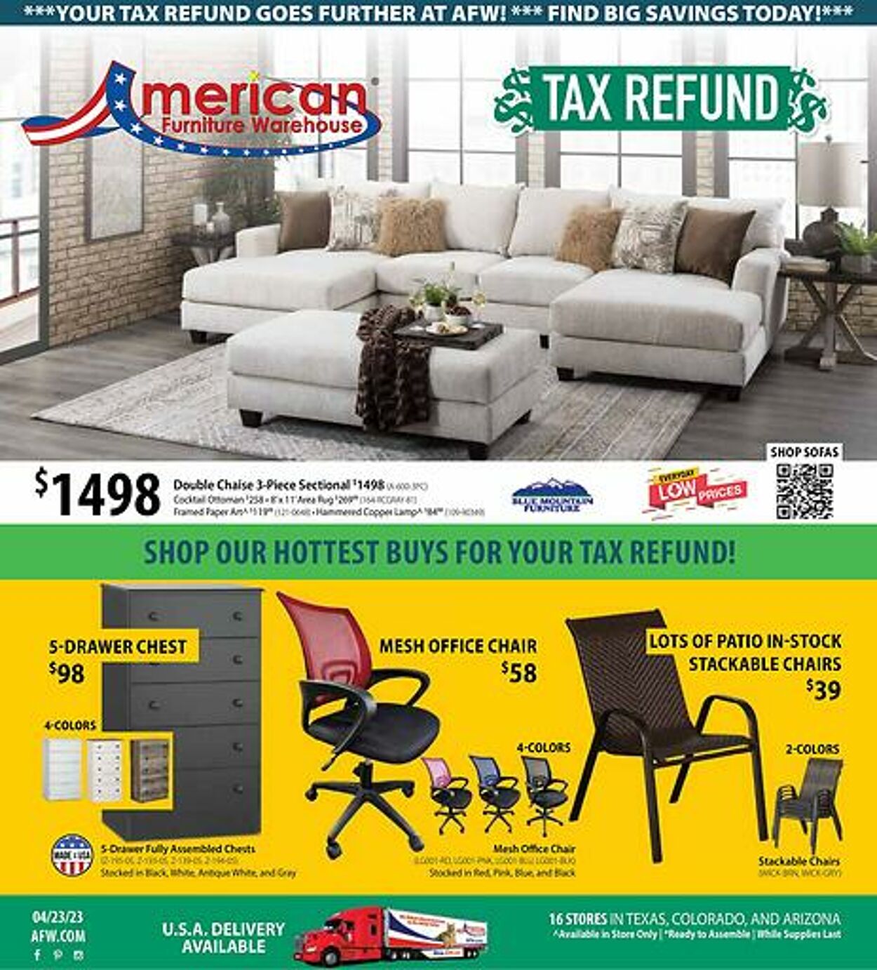 Weekly ad American Furniture Warehouse 04/22/2023 - 05/02/2023