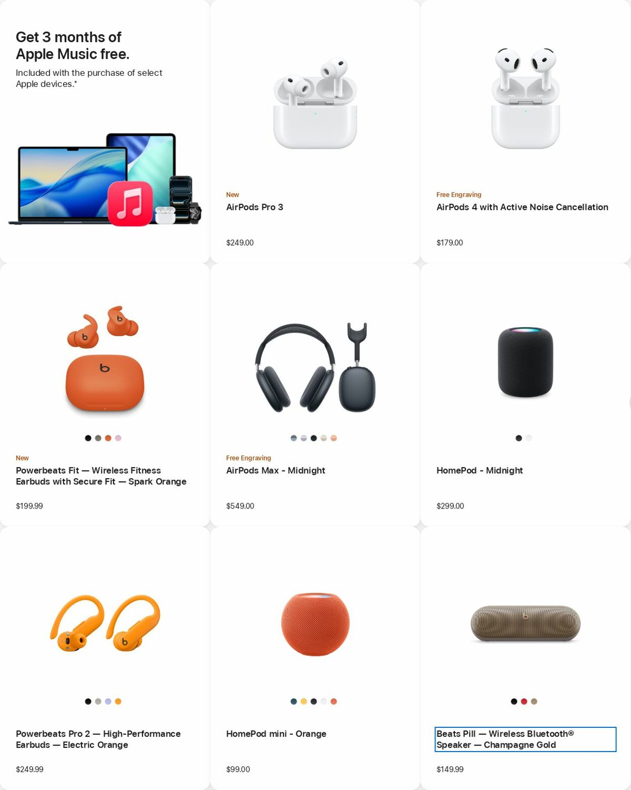 Weekly ad Apple 11/10/2025 - 11/19/2025