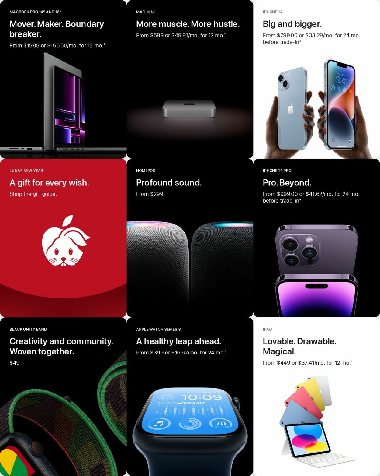 Apple Promotional weekly ads