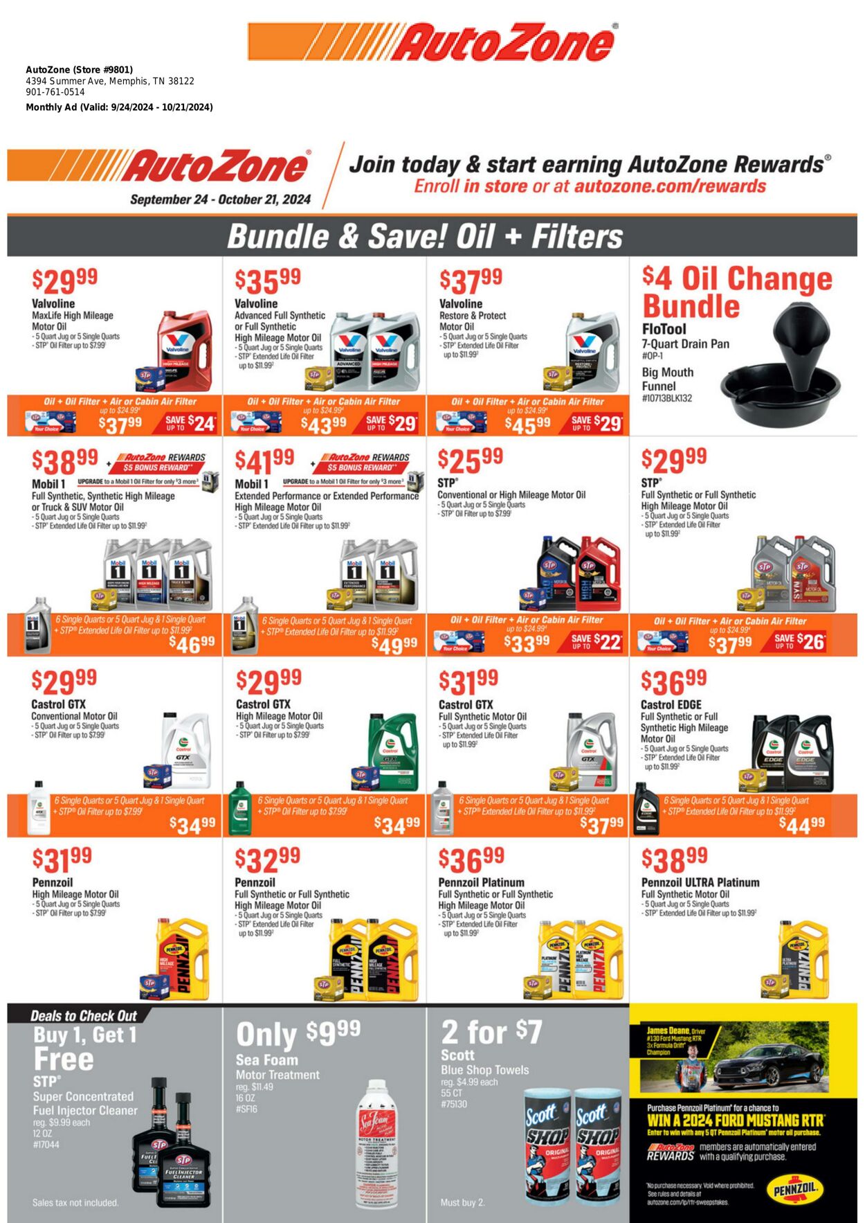 AutoZone Promotional weekly ads