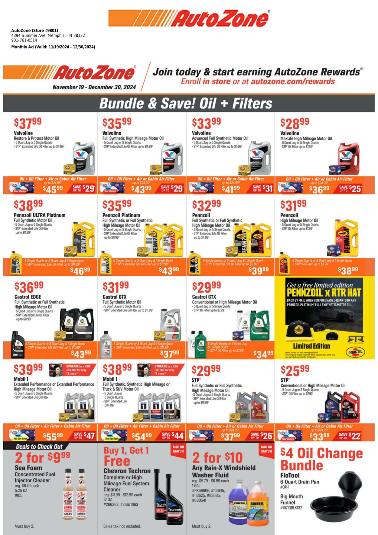 AutoZone Promotional weekly ads