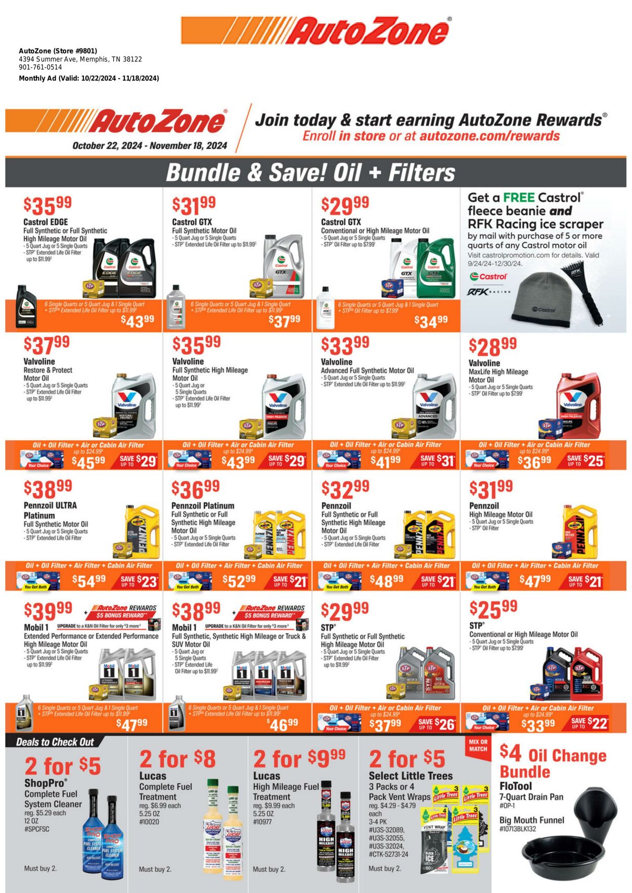 AutoZone Promotional weekly ads