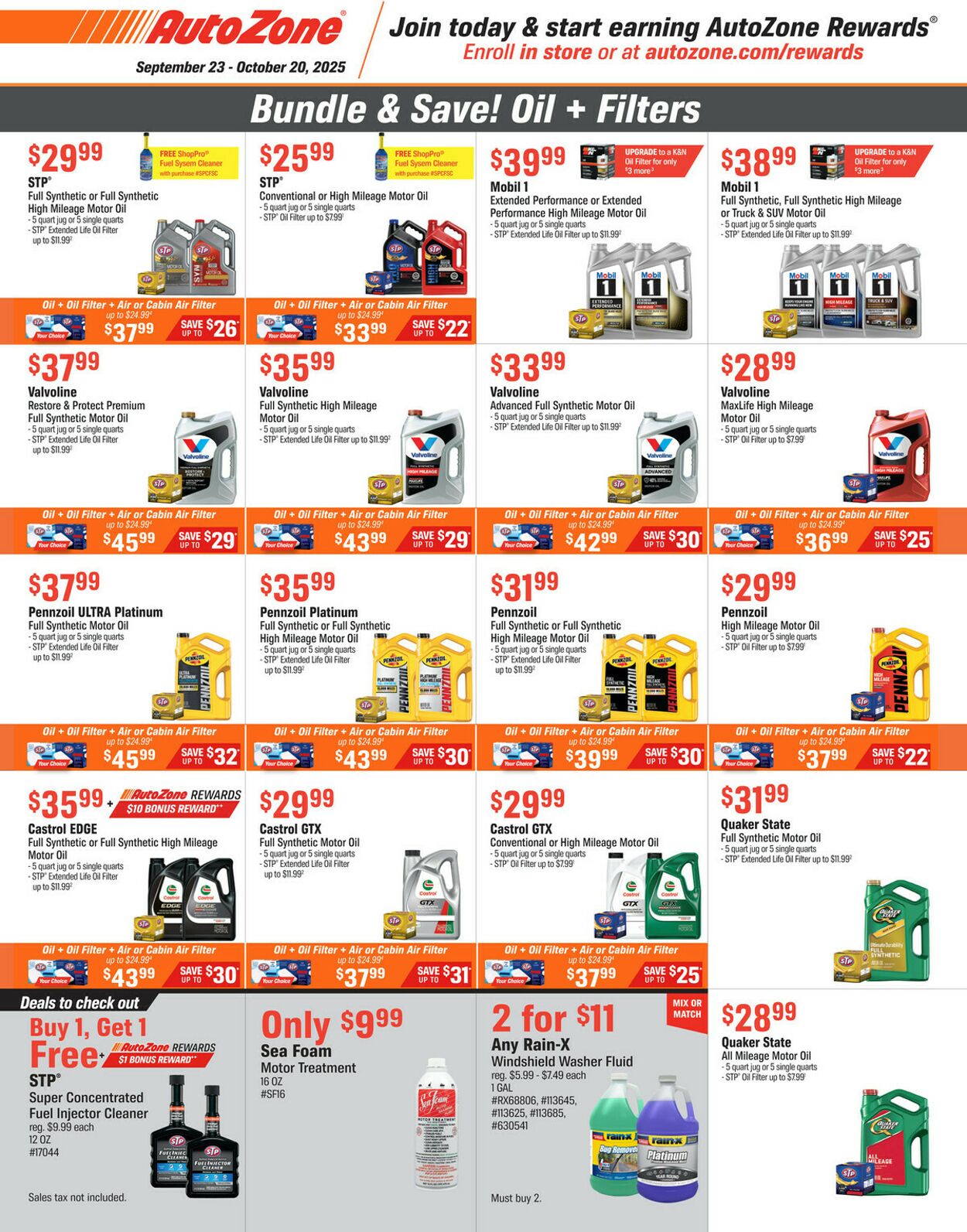 Weekly ad AutoZone 09/23/2025 - 10/20/2025