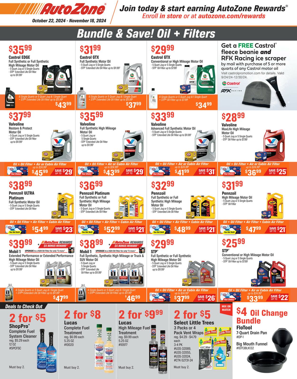 Weekly ad AutoZone 10/22/2024 - 11/18/2024