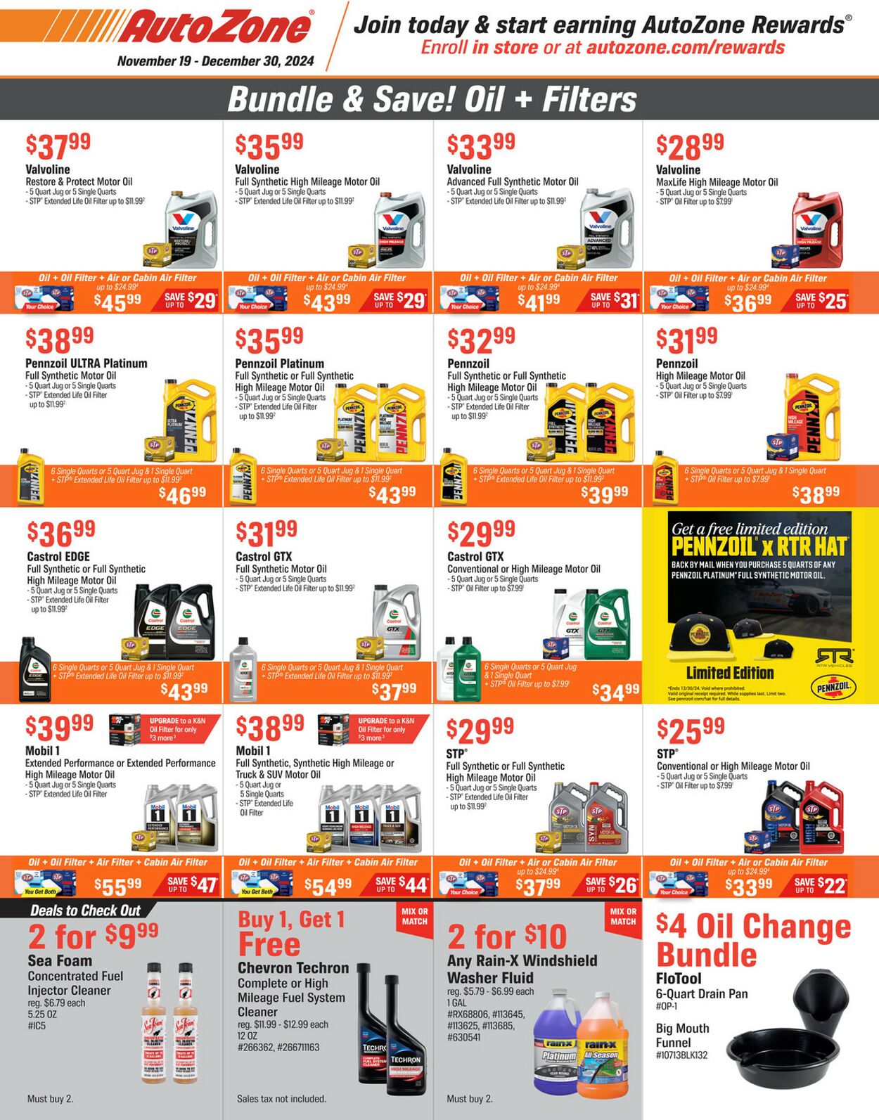 Weekly ad AutoZone 11/19/2024 - 12/30/2024