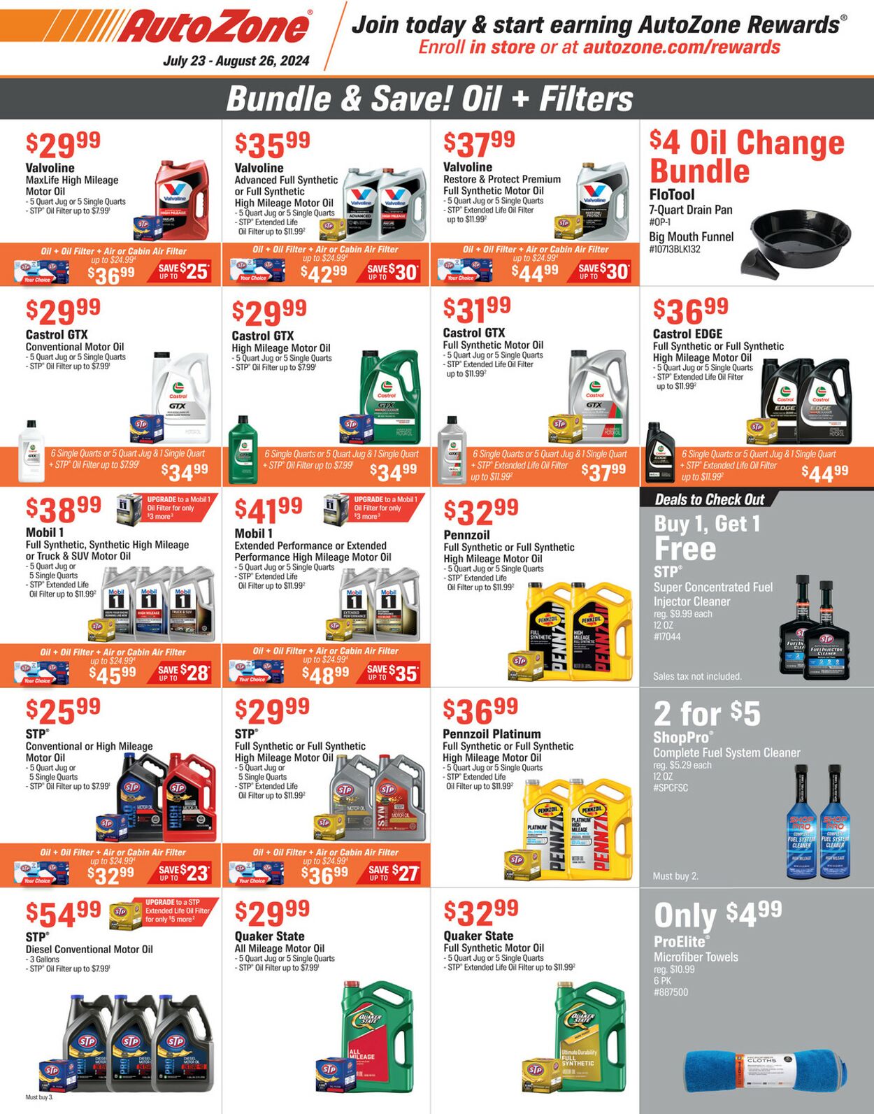 Weekly ad AutoZone 07/23/2024 - 08/26/2024