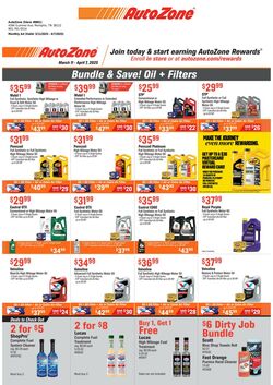 Weekly ad AutoZone 03/13/2025 - 04/07/2025