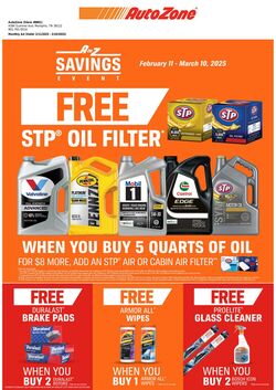 Weekly ad AutoZone 02/21/2025 - 03/10/2025