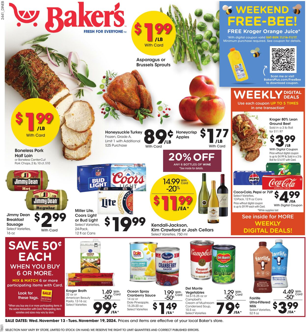 Weekly ad Baker's 11/13/2024 - 11/19/2024