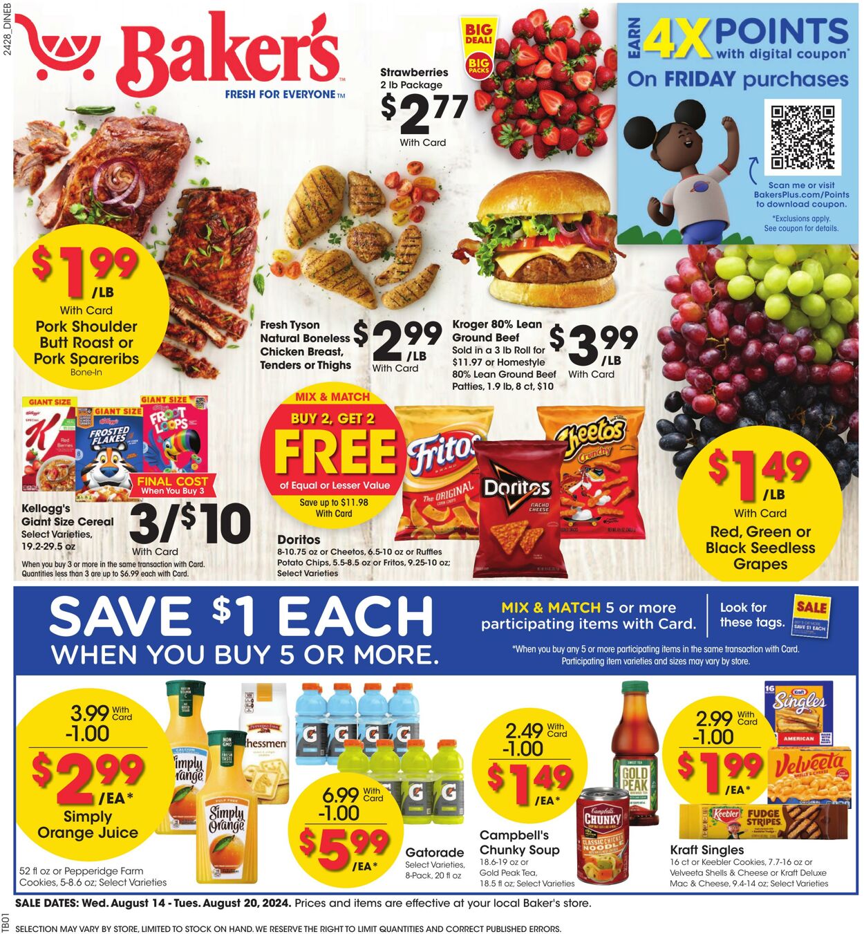 Weekly ad Baker's 08/14/2024 - 08/20/2024