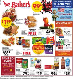 Weekly ad Baker's 10/23/2024 - 10/29/2024