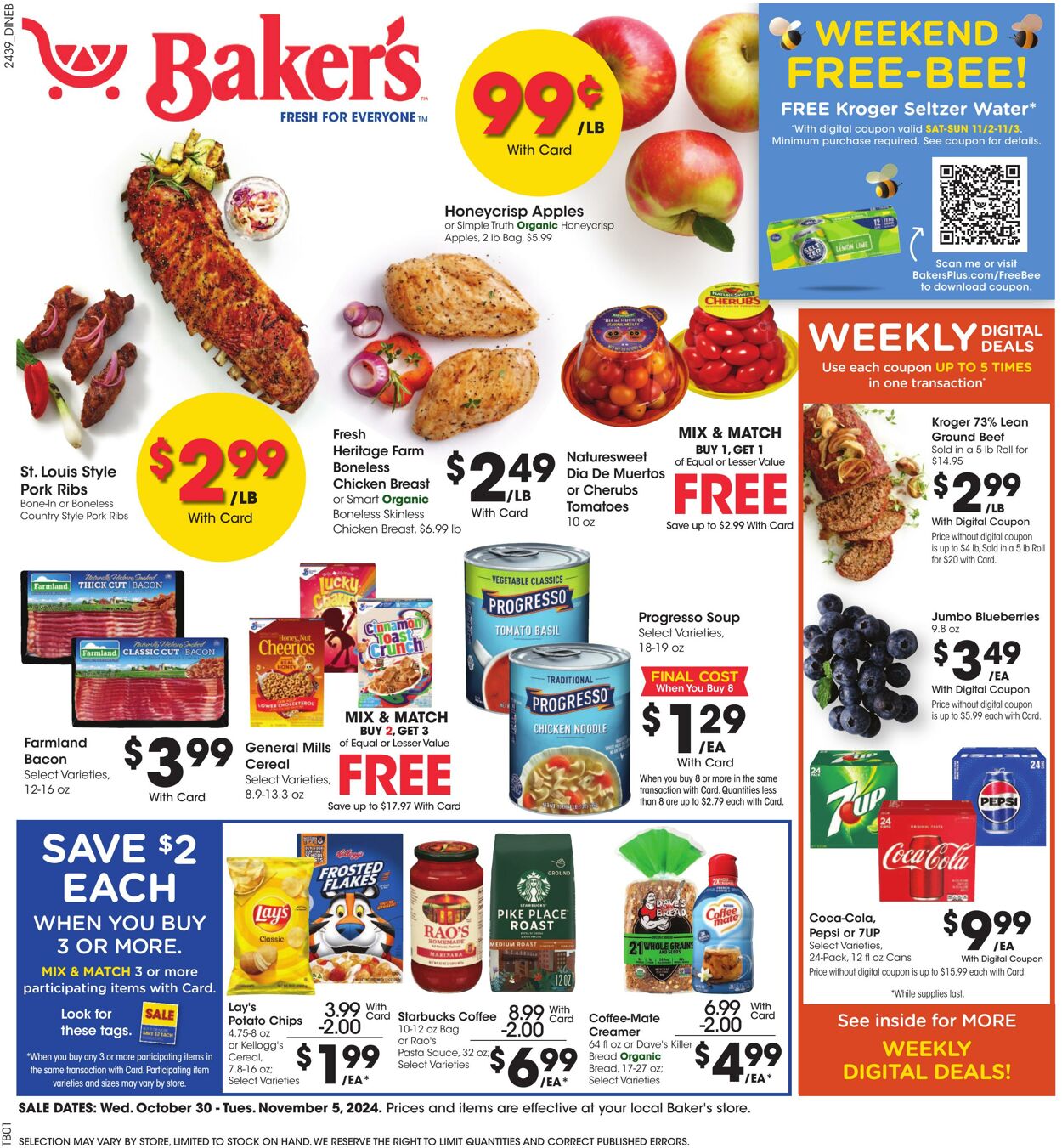 Weekly ad Baker's 10/30/2024 - 11/05/2024