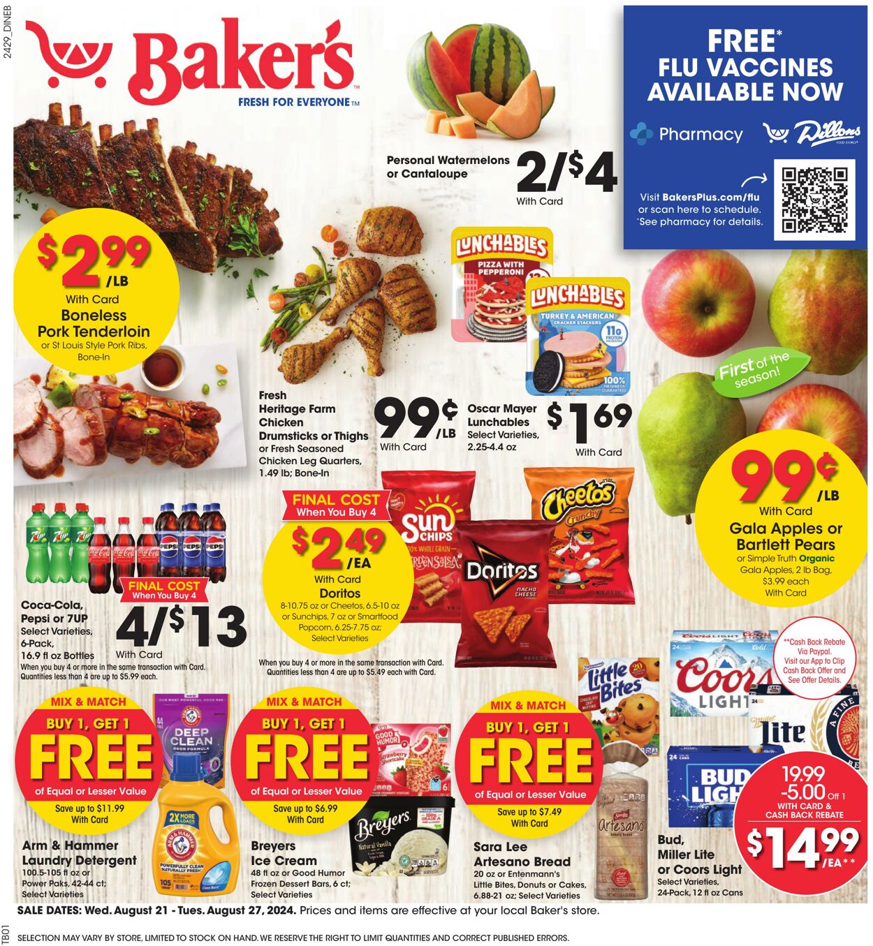 Weekly ad Baker's 08/21/2024 - 08/27/2024