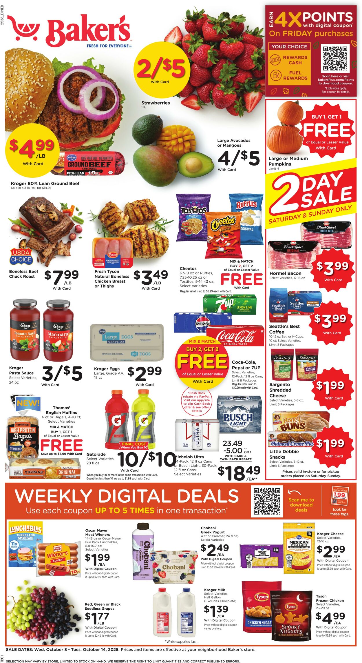 Weekly ad Baker's 10/08/2025 - 10/14/2025