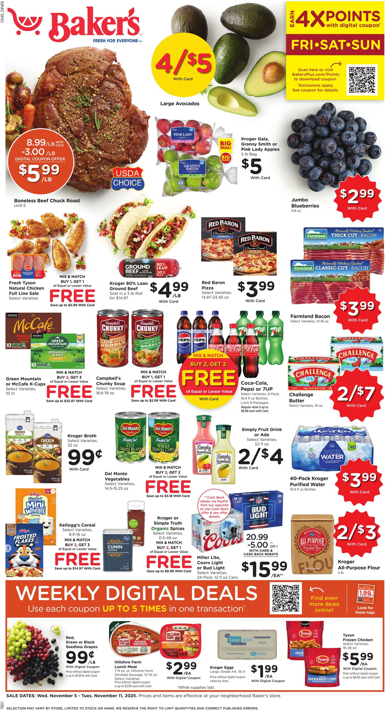 Weekly ad Baker's 11/05/2025 - 11/11/2025