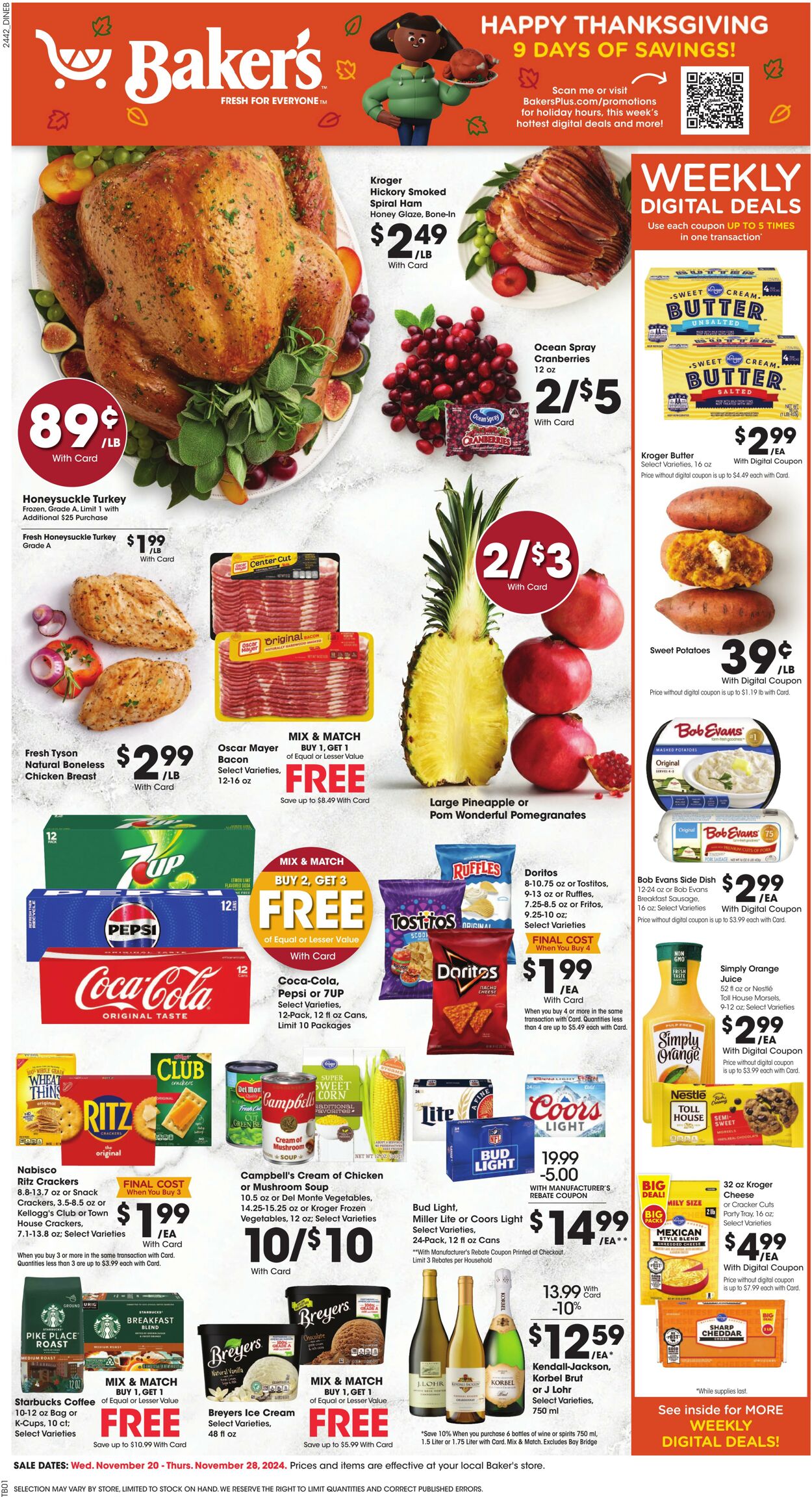 Weekly ad Baker's 11/20/2024 - 11/28/2024