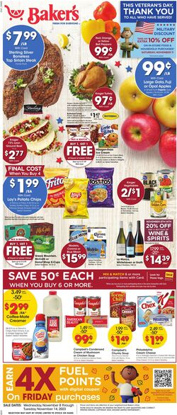 Weekly ad Baker's 11/08/2023 - 11/14/2023