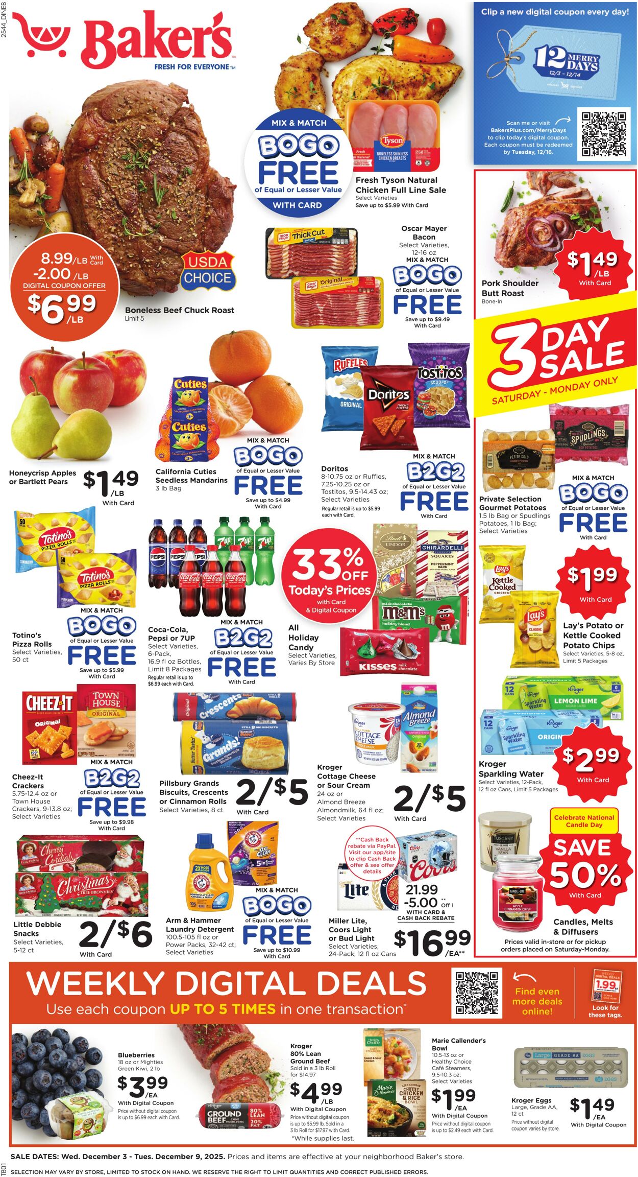 Weekly ad Baker's 12/03/2025 - 12/09/2025