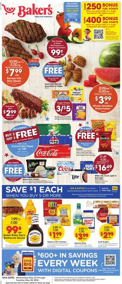 Weekly ad Baker's 05/22/2024 - 05/28/2024