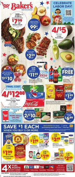 Weekly ad Baker's 08/31/2022-09/06/2022