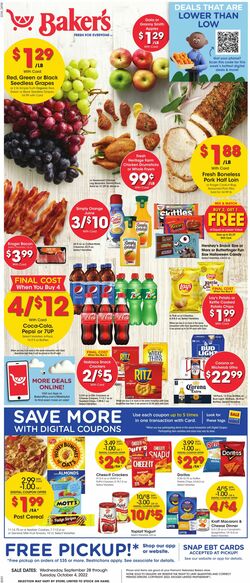 Weekly ad Baker's 09/28/2022-10/04/2022