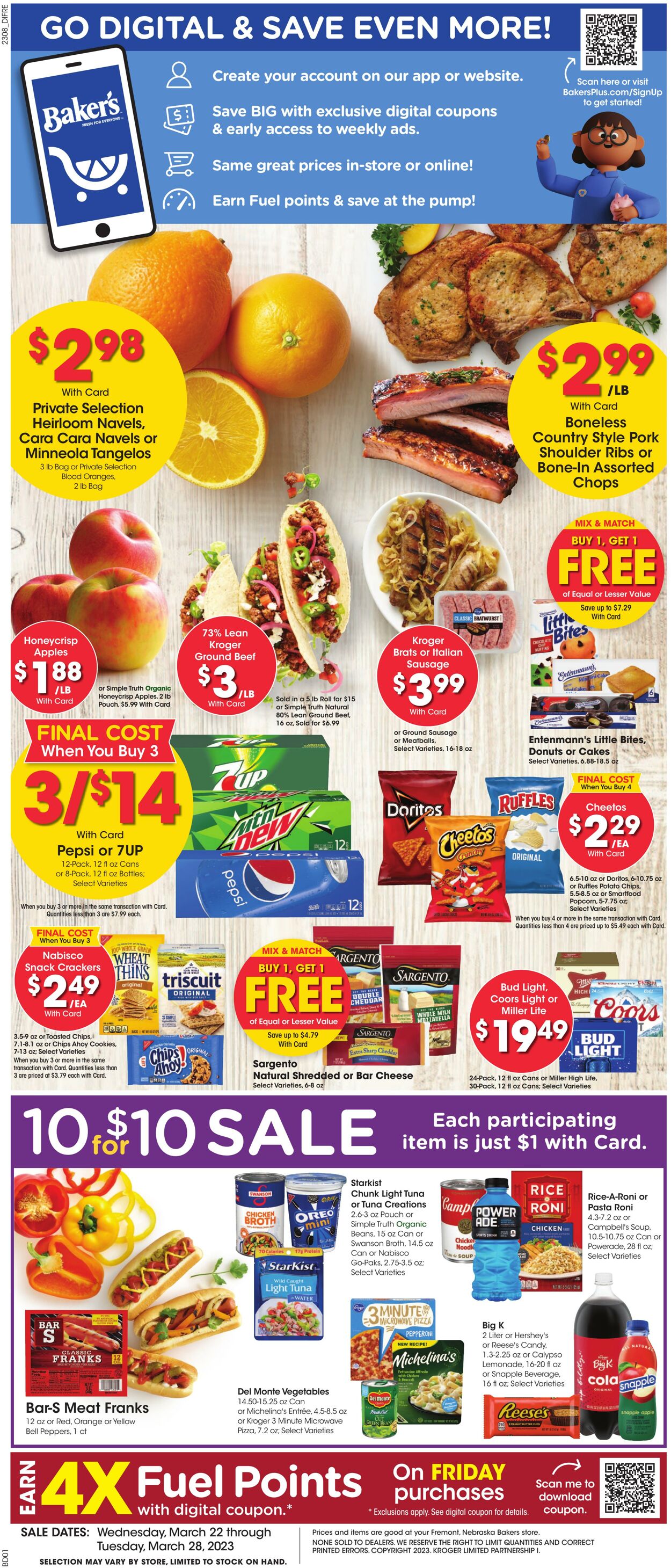 Weekly ad Baker's 03/22/2023 - 03/28/2023