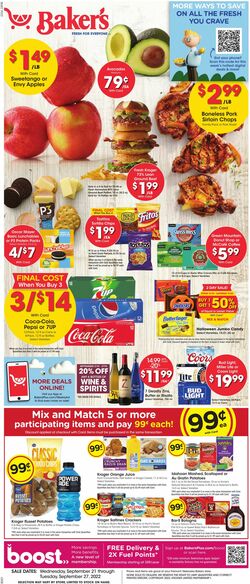 Weekly ad Baker's 09/21/2022-09/27/2022