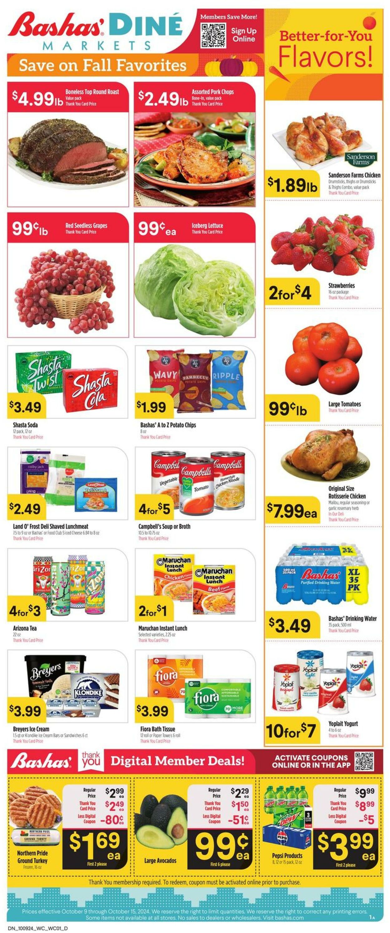 Weekly ad Bashas 10/09/2024 - 10/15/2024