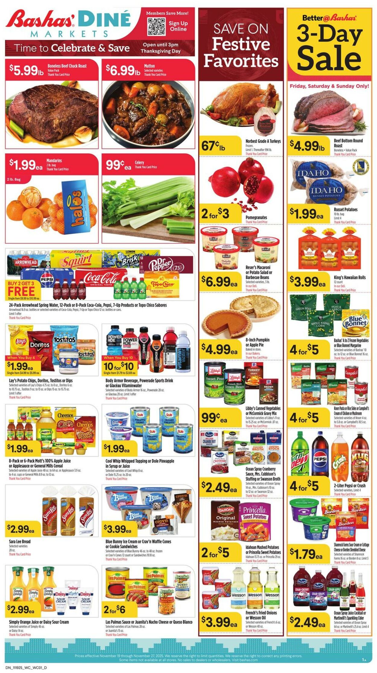 Weekly ad Bashas 11/19/2025 - 11/27/2025