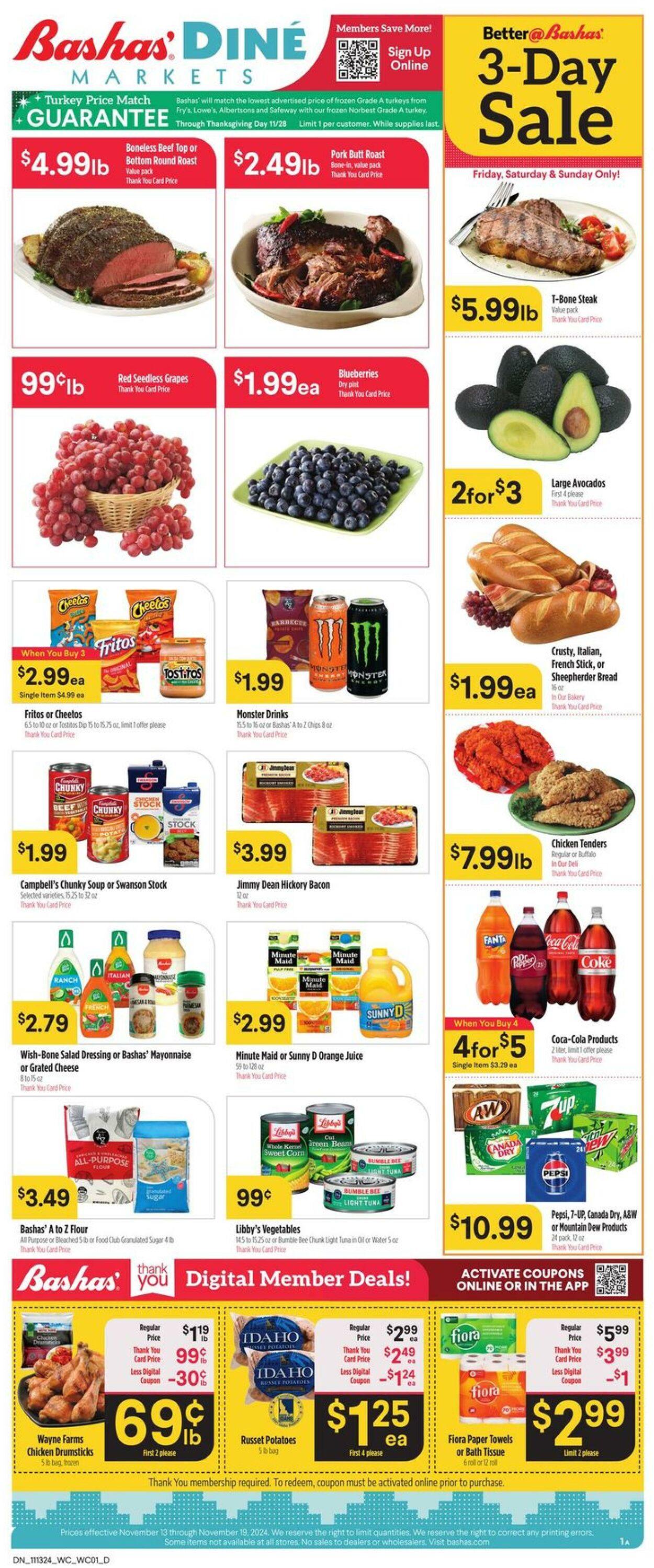 Weekly ad Bashas 11/13/2024 - 11/19/2024