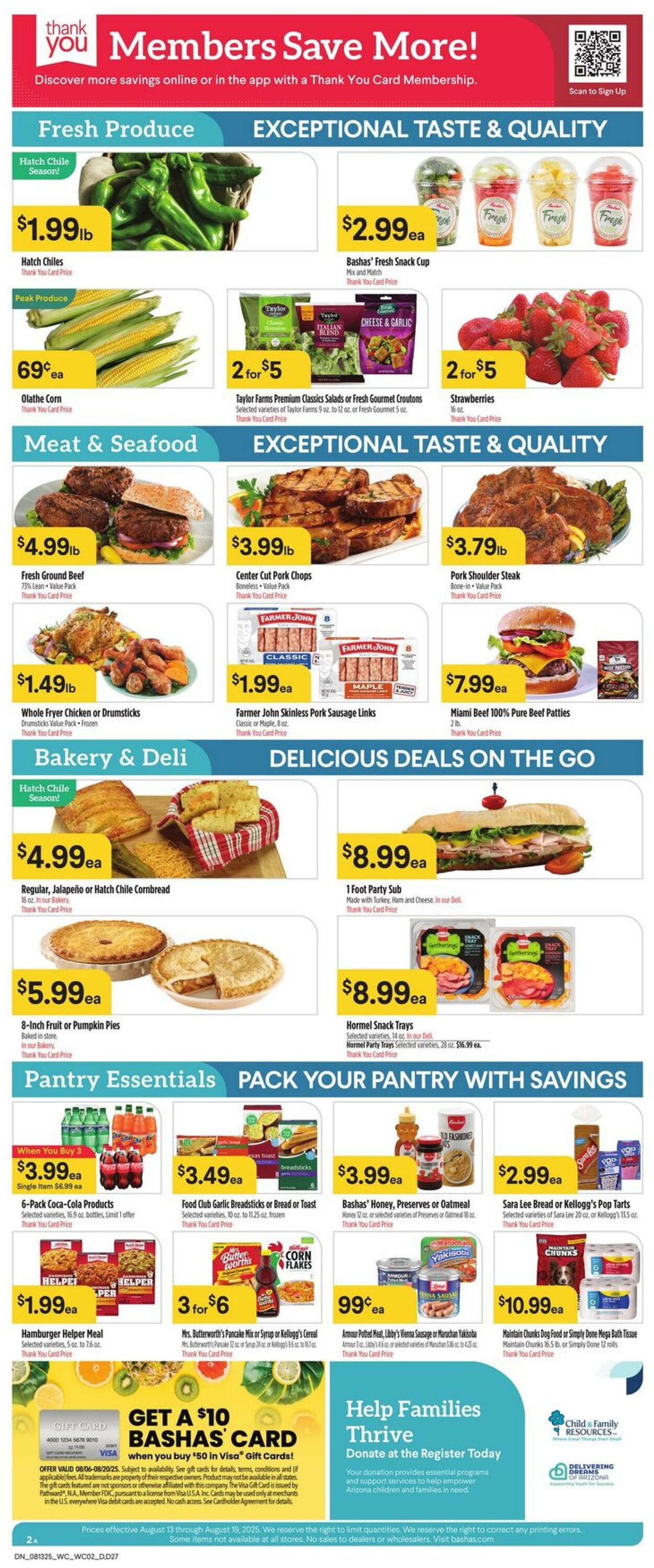Weekly ad Bashas 08/13/2025 - 08/19/2025
