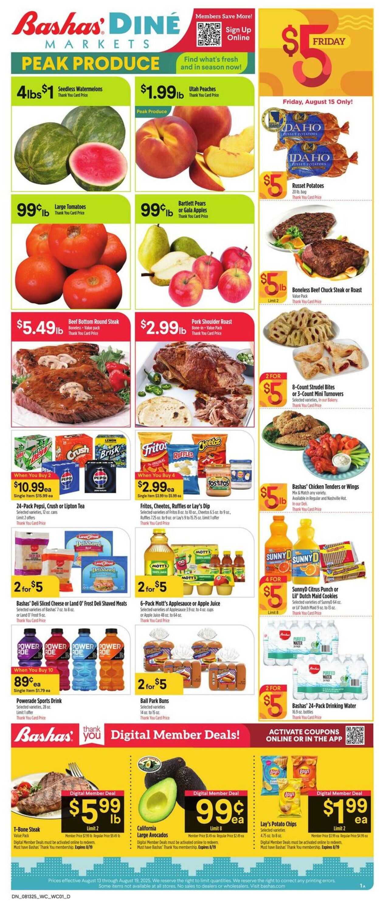 Weekly ad Bashas 08/13/2025 - 08/19/2025
