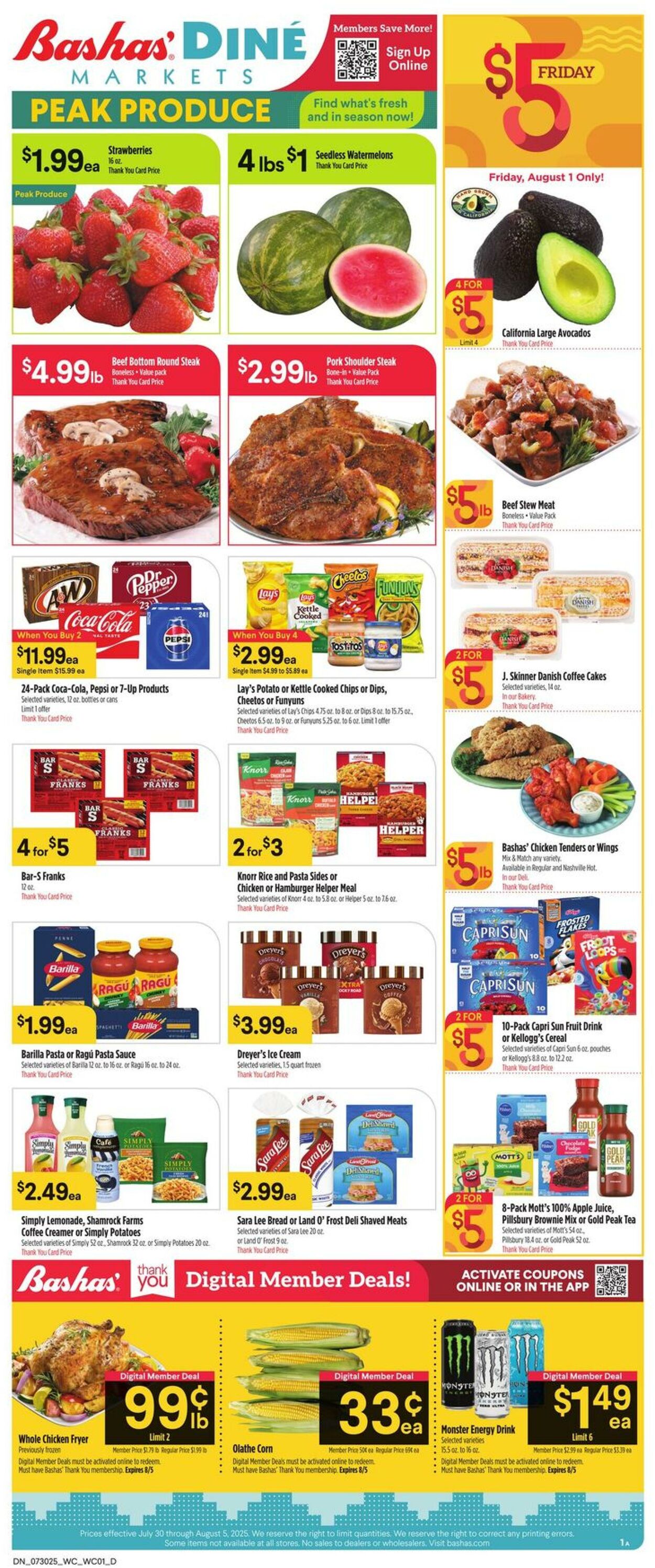 Weekly ad Bashas 07/30/2025 - 08/05/2025